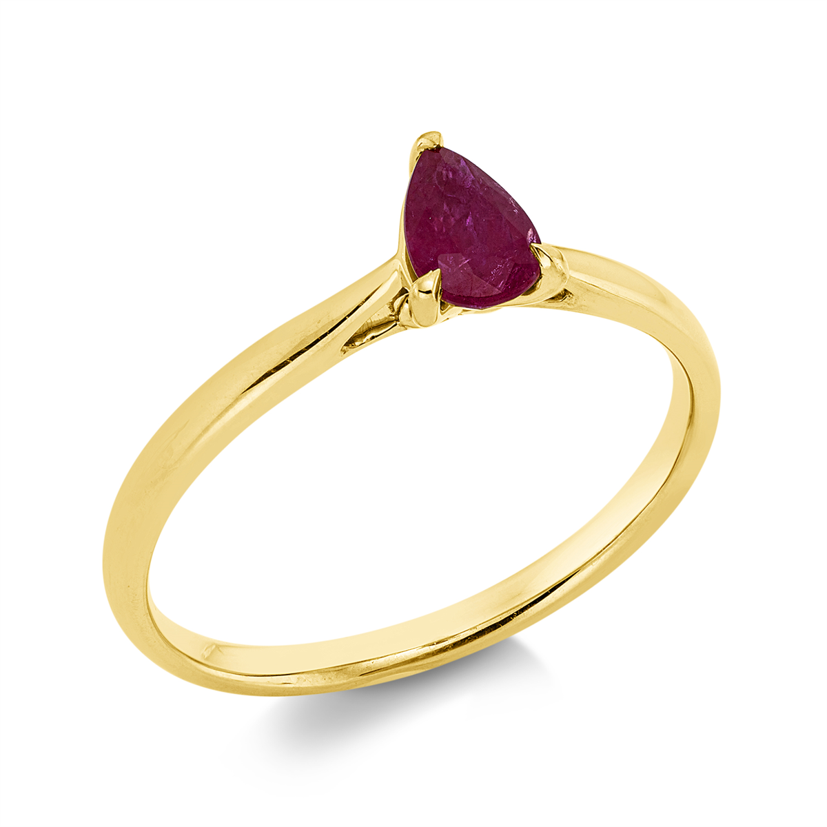 Ring 3er-Krappe 18 kt GG Tropfen