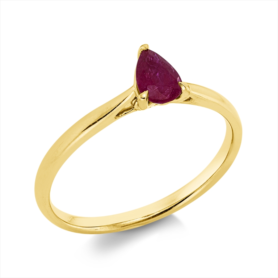 Ring 3er-Krappe 18 kt GG Tropfen