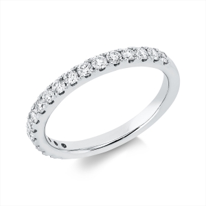 Memoire halb Ring  18kt Weißgold mit 0,45ct Diamanten