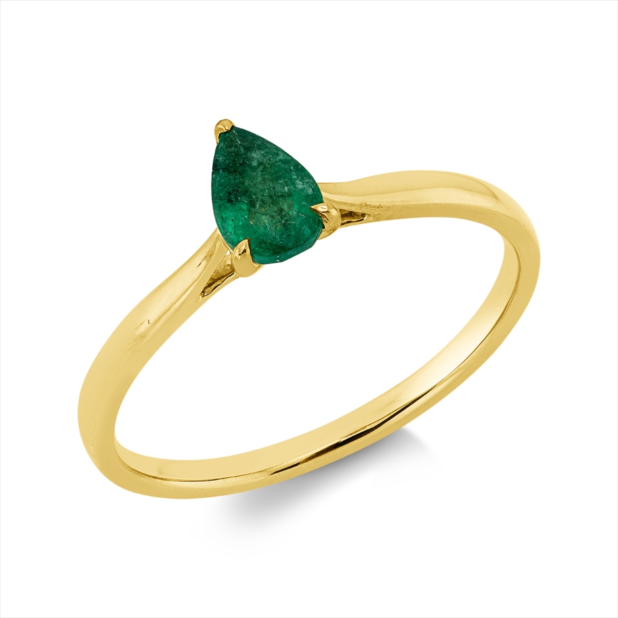 Ring 3er-Krappe 18 kt GG Tropfen