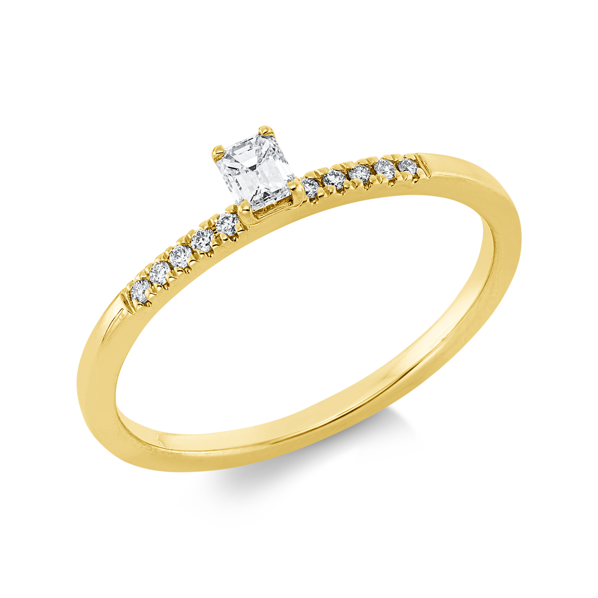 Ring 4er-Krappe 18 kt GG