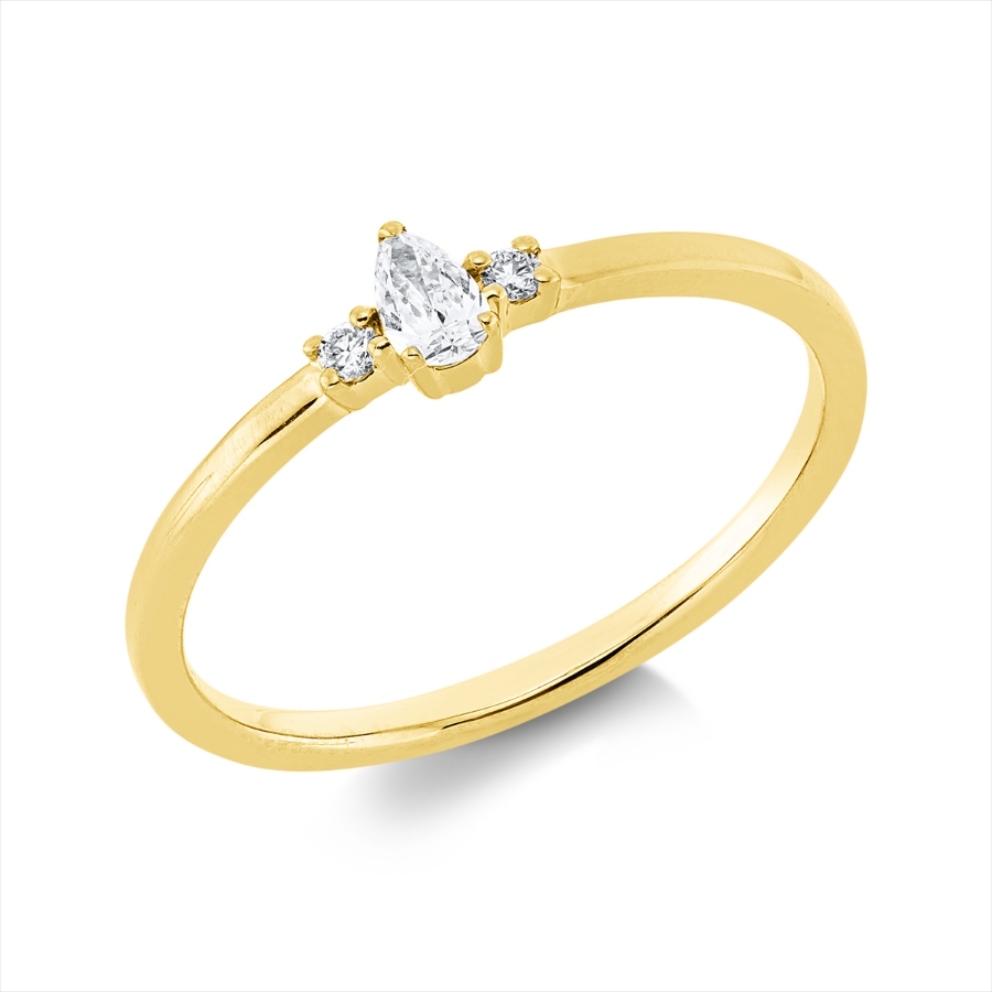 Ring 3er-Krappe 18 kt GG