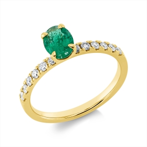 Ring 4er-Krappe 18 kt GG