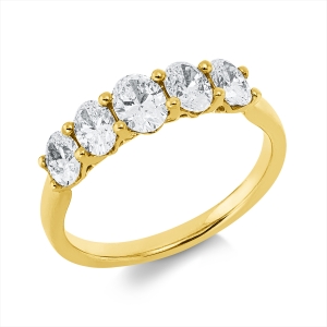 Ring 4er-Krappe 18 kt GG