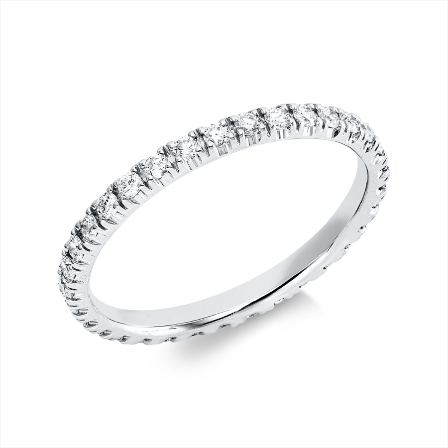 Infinity Memoire Ring  18kt Weißgold mit 0,48ct Diamanten