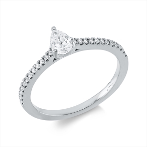 Ring 3er-Krappe 18 kt GG Tropfen