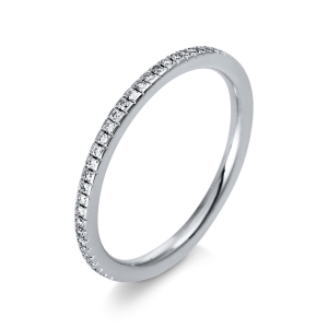 Infinity Memoire Ring  18kt Weißgold mit 0,21ct Diamanten