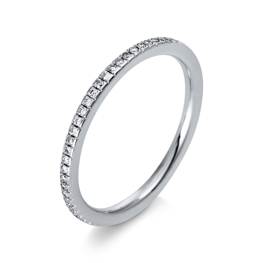 Infinity Memoire Ring  18kt Weißgold mit 0,21ct Diamanten
