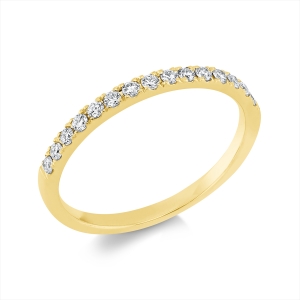 Memoire halb Ring  18kt Gelbgold mit 0,27ct Diamanten