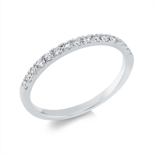 Memoire halb Ring  18kt Gelbgold mit 0,27ct Diamanten