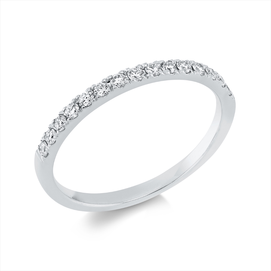 Memoire halb Ring  18kt Gelbgold mit 0,27ct Diamanten
