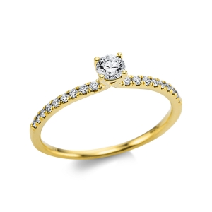 Ring 4er-Krappe 18 kt GG