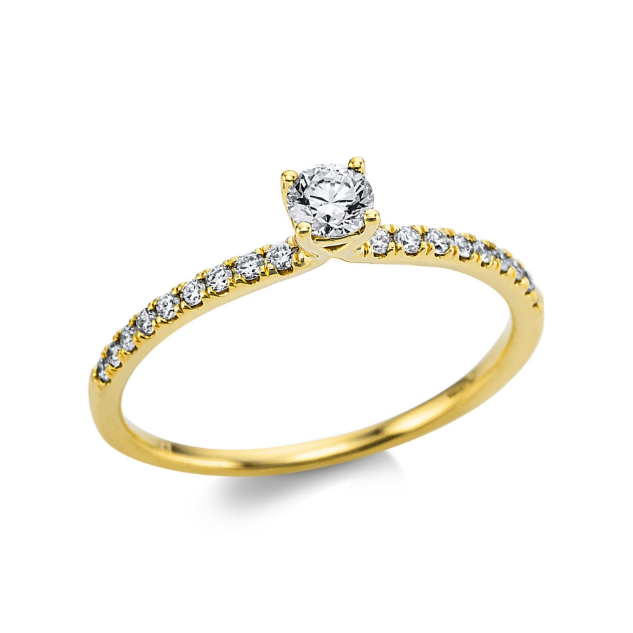 Ring 4er-Krappe 18 kt GG