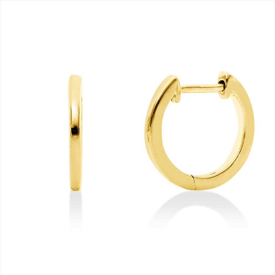Creolen  14kt Gelbgold mit 0,00ct Diamanten