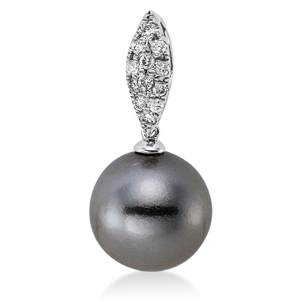 Anhänger  18kt Weißgold mit 0,16ct Diamanten