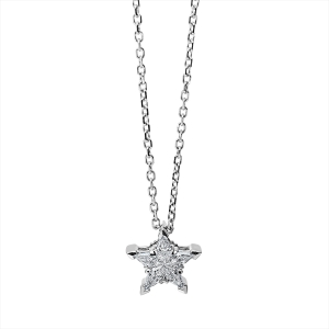 Collier 18 kt WG Stern