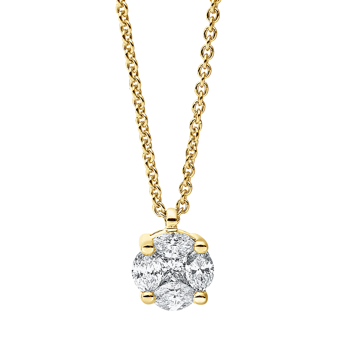 Collier 18 kt GG, mit ZÖ 42 cm