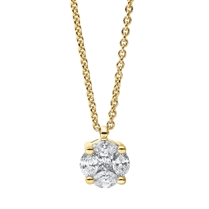 Collier 18 kt GG, mit ZÖ 42 cm