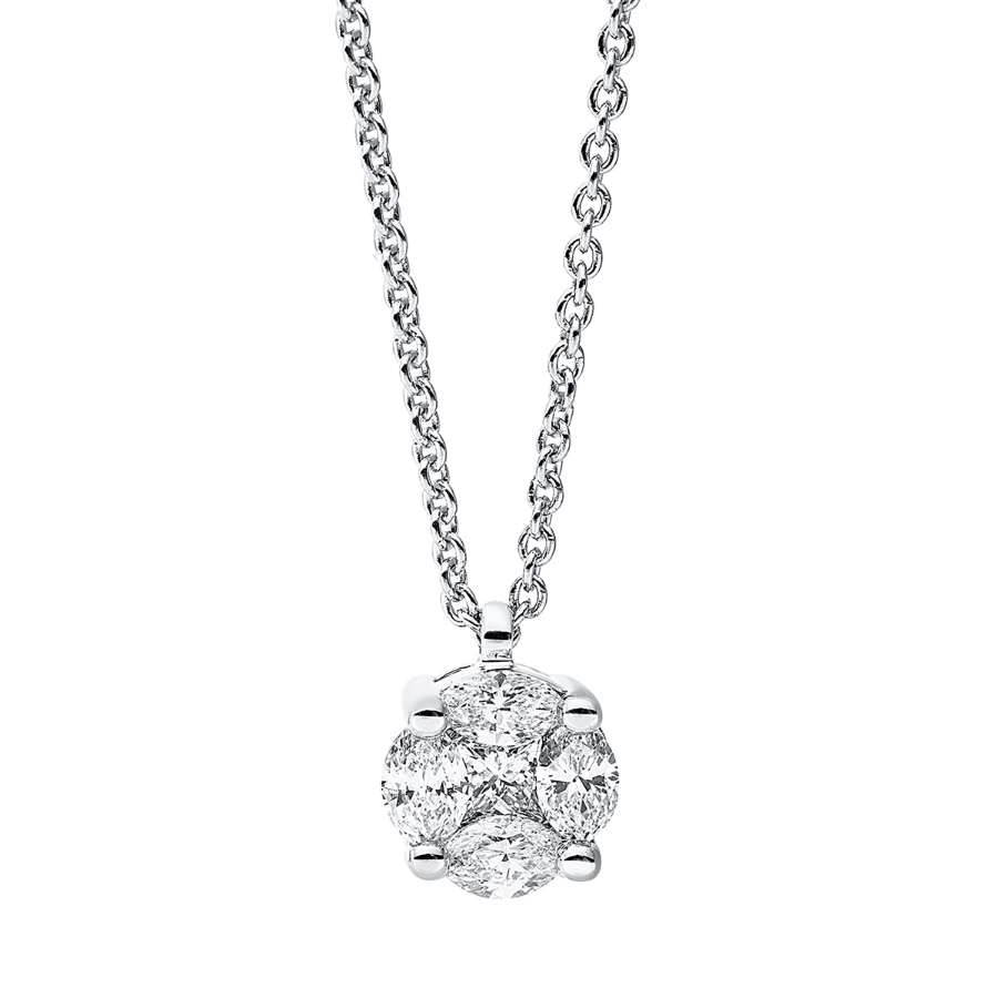 Collier 18 kt GG, mit ZÖ 42 cm