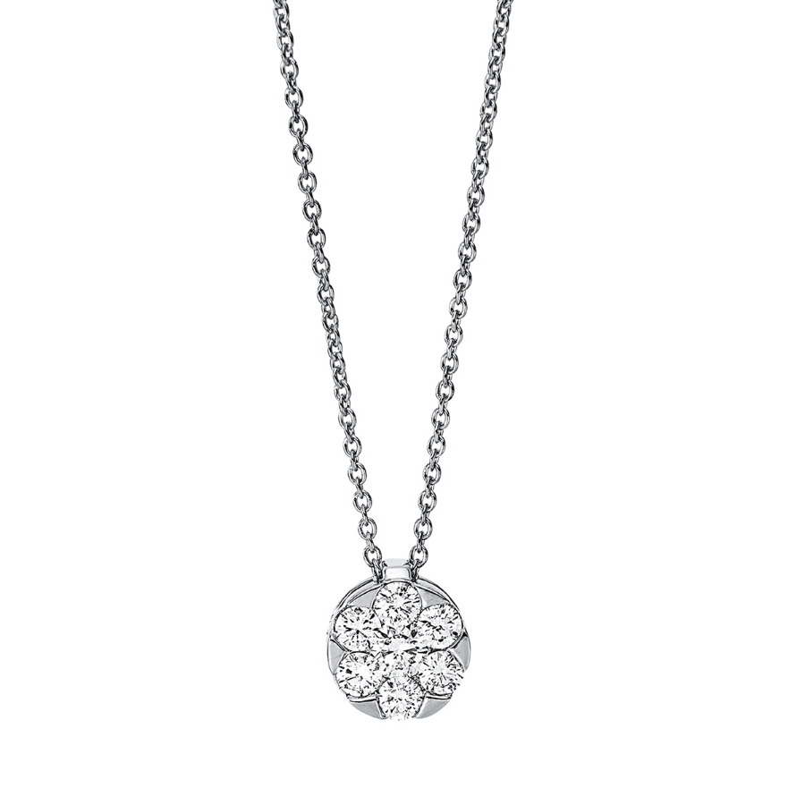 Collier 18 kt GG Kreis, mit ZÖ 42 cm