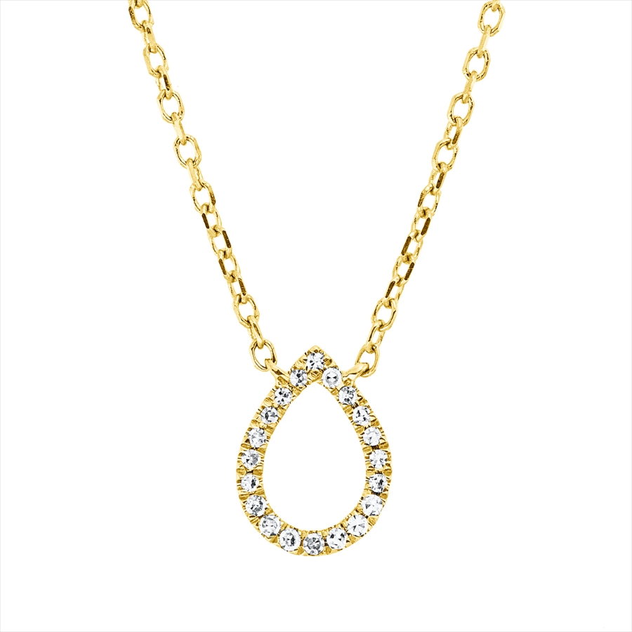 Collier 18 kt GG Tropfen