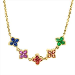 Collier 18 kt GG, mit ZÖ 40 cm + 42,5 cm