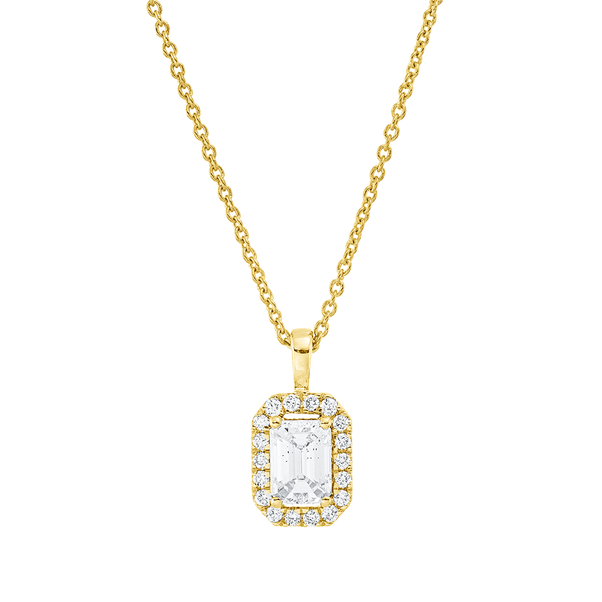 Collier 4er-Krappe 18 kt GG, mit ZÖ 42 cm