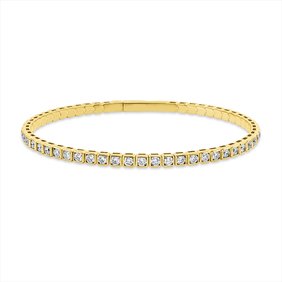 Armband 4er-Krappe 18 kt GG, flexibel