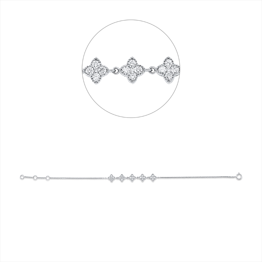 Armband 18 kt GG, mit ZÖ 15,5 cm + 16,5 cm
