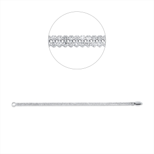 Tennisarmband  18kt Weißgold mit 3,56ct Diamanten