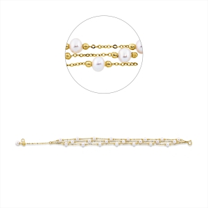 Armband  18kt Gelbgold mit 0,00ct Diamanten