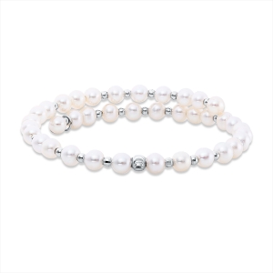 Armreif  18kt Weißgold mit 0,00ct Diamanten
