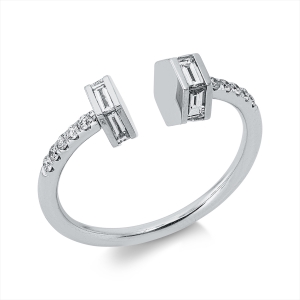 Ring  18kt Weißgold mit 0,67ct Diamanten