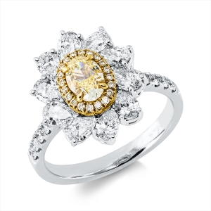 Ring 18 kt WG+GG, GIA 1478168855