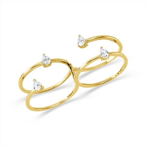 Ring  18kt Gelbgold mit 0,55ct Diamanten