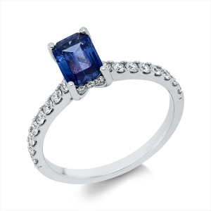 Ring 4er-Krappe 18 kt WG