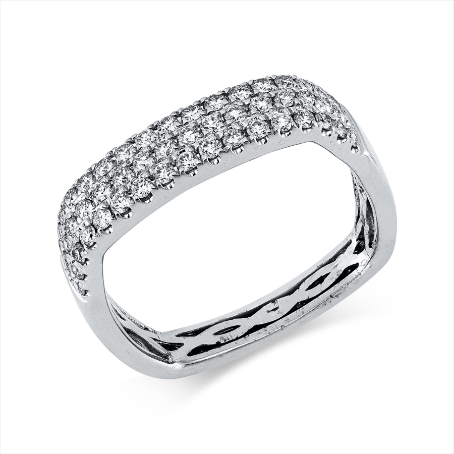 Pavé Ring  18kt Weißgold mit 0,46ct Diamanten