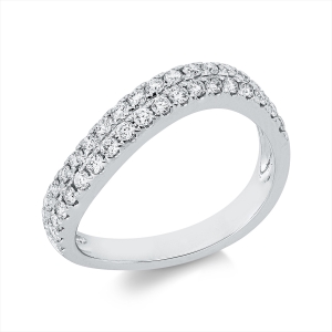 Pavé Ring  18kt Weißgold mit 0,52ct Diamanten