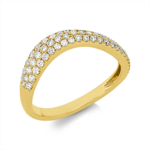 Pavé Ring  18kt Gelbgold mit 0,39ct Diamanten