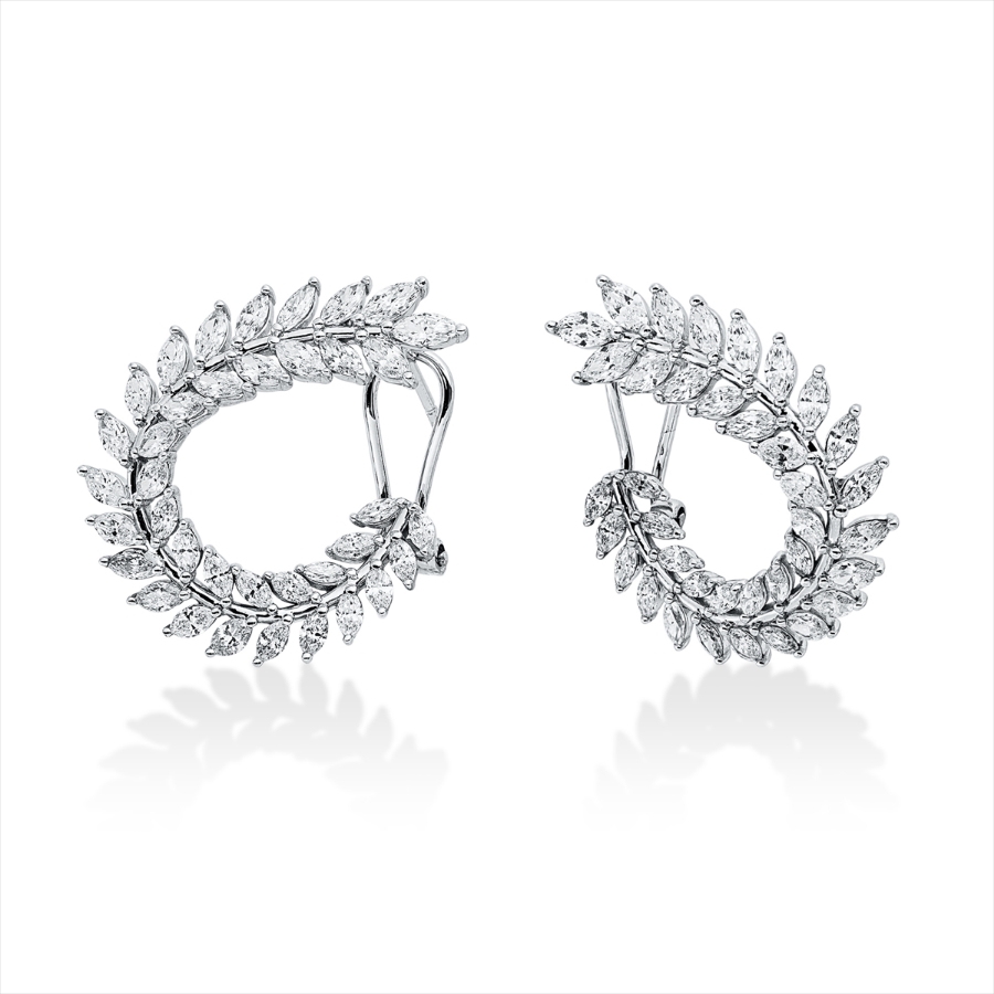 Ohrschmuck  18kt Weißgold mit 2,70ct Diamanten