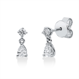 Ohrstecker  18kt Weißgold mit 0,40ct Diamanten