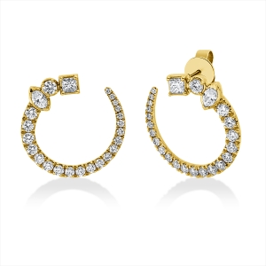 Ohrstecker  18kt Gelbgold mit 0,75ct Diamanten