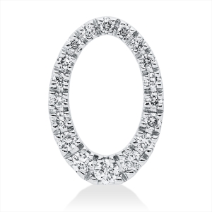 Anhänger 14 kt WG Oval