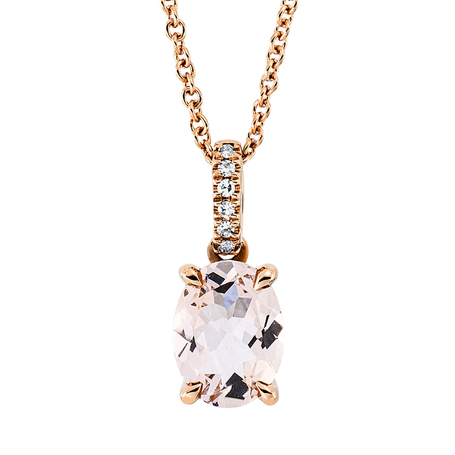 Collier 18 kt RG, mit ZÖ 42 cm