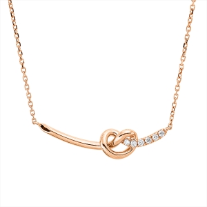Collier 18 kt RG, mit ZÖ 40,6 cm