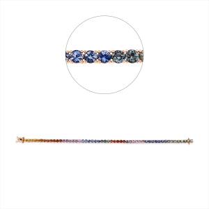 Armband 18 kt RG+WG