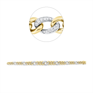 Armband 18 kt GG+WG