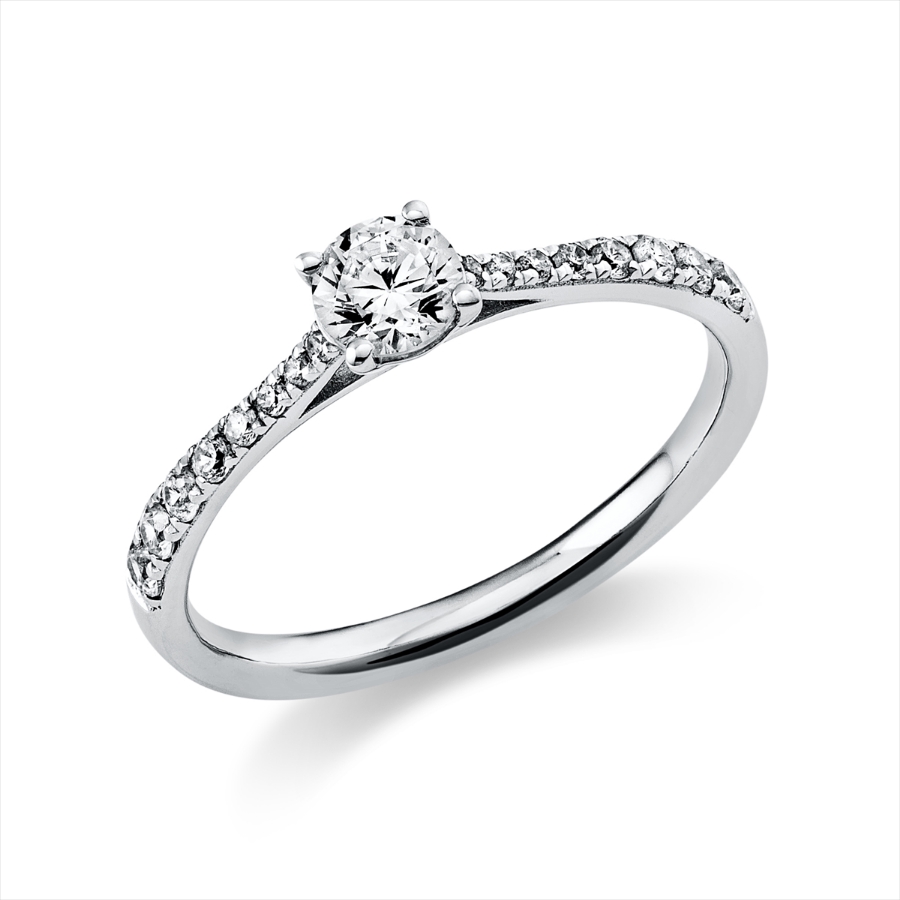 Ring 4er-Krappe 14 kt WG, GIA2256670063