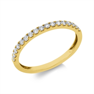 Memoire halb Ring  18kt Gelbgold mit 0,25ct Diamanten