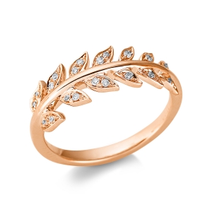 Ring 18 kt RG Feder
